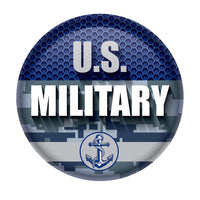 Beistle U.S. Military Button- Navy