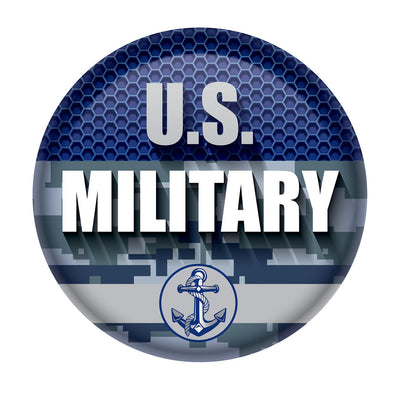 Beistle U.S. Military Button- Navy