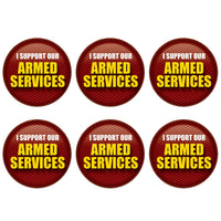 Beistle I Support Our Armed Services Button (Case of 6)