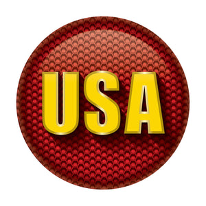 Beistle USA Button- Marines- Red