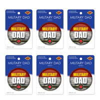 Beistle Military Dad Button (Case of 6)