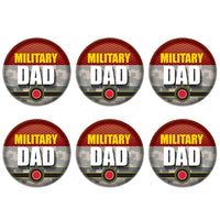 Beistle Military Dad Button (Case of 6)