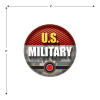 Beistle U.S. Military Button (Case of 6)