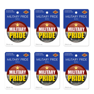 Beistle Military Pride Button (Case of 6)
