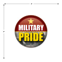 Beistle Military Pride Button (Case of 6)
