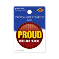 Beistle Proud Military Parent Button (Case of 6)