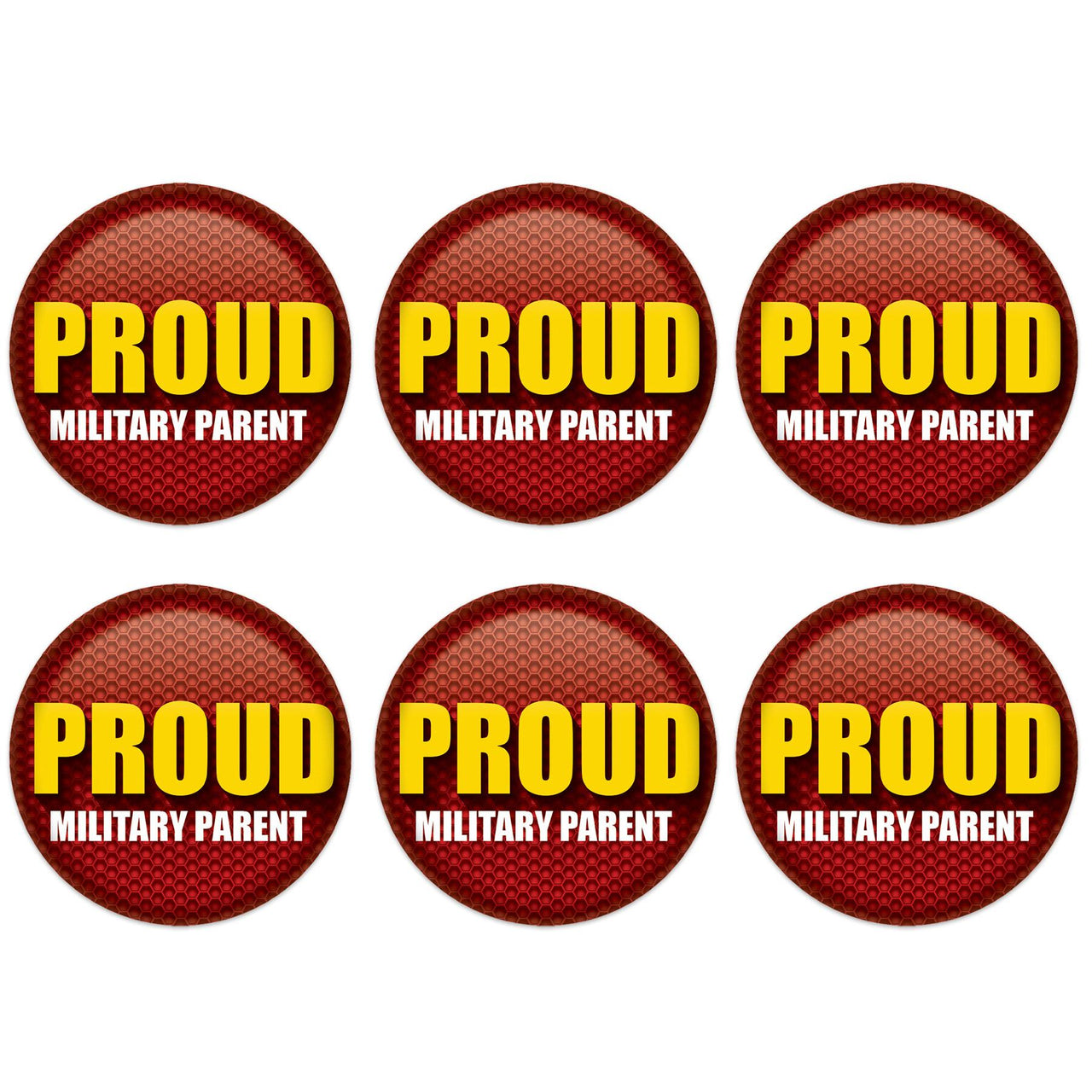 Beistle Proud Military Parent Button (Case of 6)