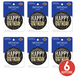 Beistle Happy Birthday Button (Case of 6)