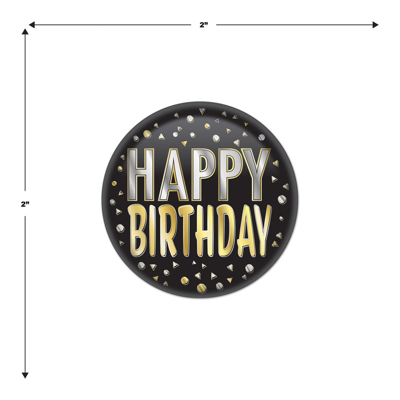 Beistle Happy Birthday Button (Case of 6)
