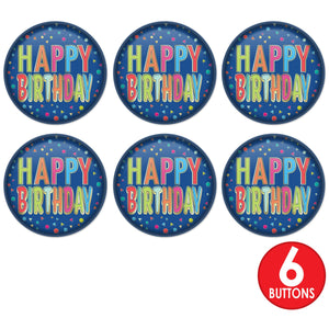 Beistle Happy Birthday Button (Case of 6)