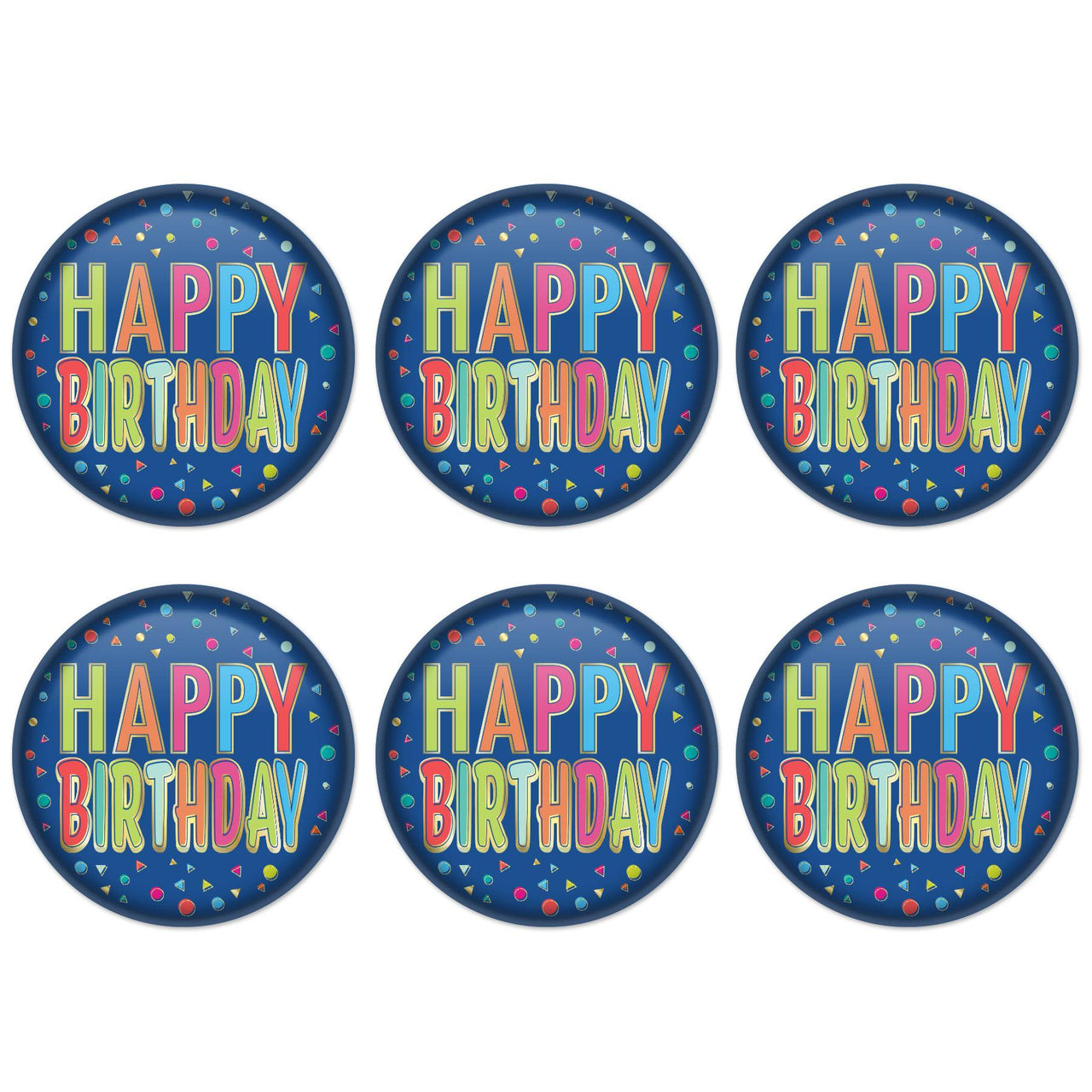 Beistle Happy Birthday Button (Case of 6)