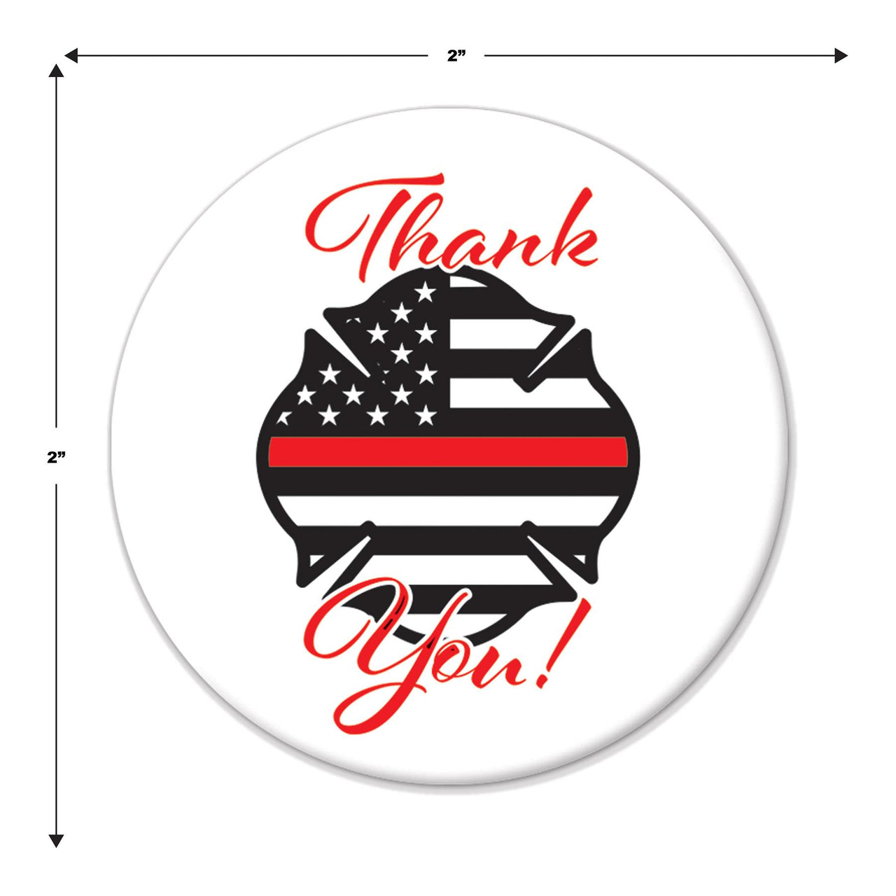 Beistle Thank You! Firefighters Button (Case of 6)