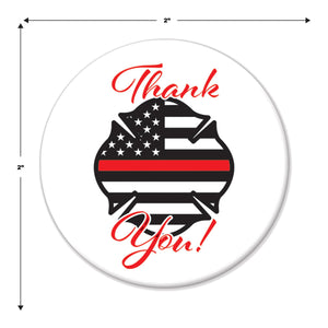 Beistle Thank You! Firefighters Button (Case of 6)