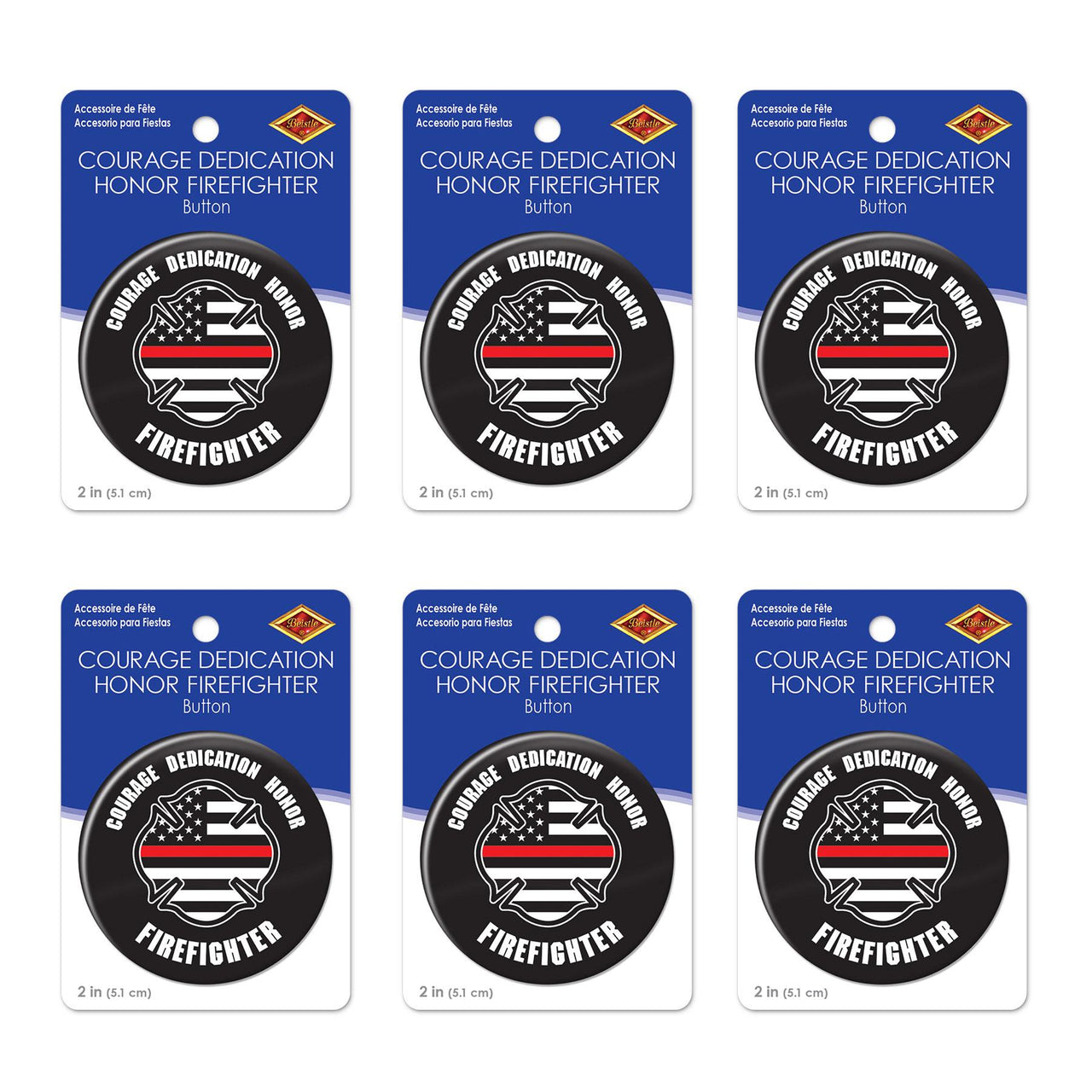 Beistle Courage Dedication Honor Firefighter But (Case of 6)