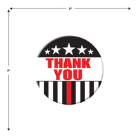 Beistle Thank You Firefighters Button (Case of 6)