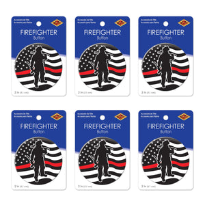 Beistle Firefighter Button (Case of 6)