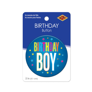 Beistle Birthday Boy Button (Case of 6)