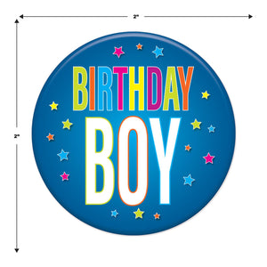 Beistle Birthday Boy Button (Case of 6)
