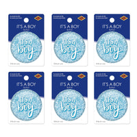 It's A Boy Button (Case of 6)