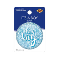 It's A Boy Button (Case of 6)