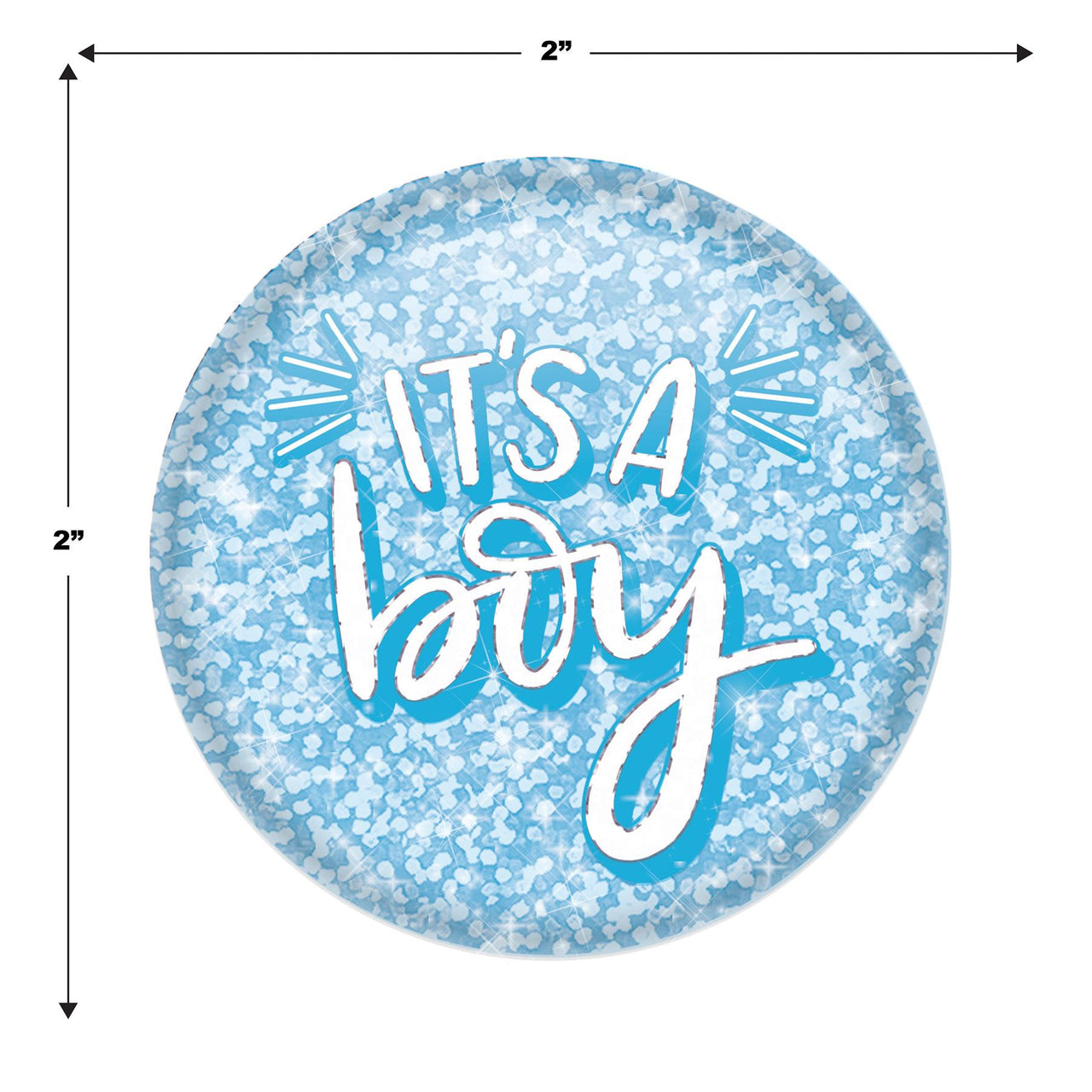 It's A Boy Button (Case of 6)