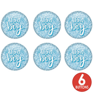 It's A Boy Button (Case of 6)