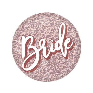 Beistle Bride Button- Pink