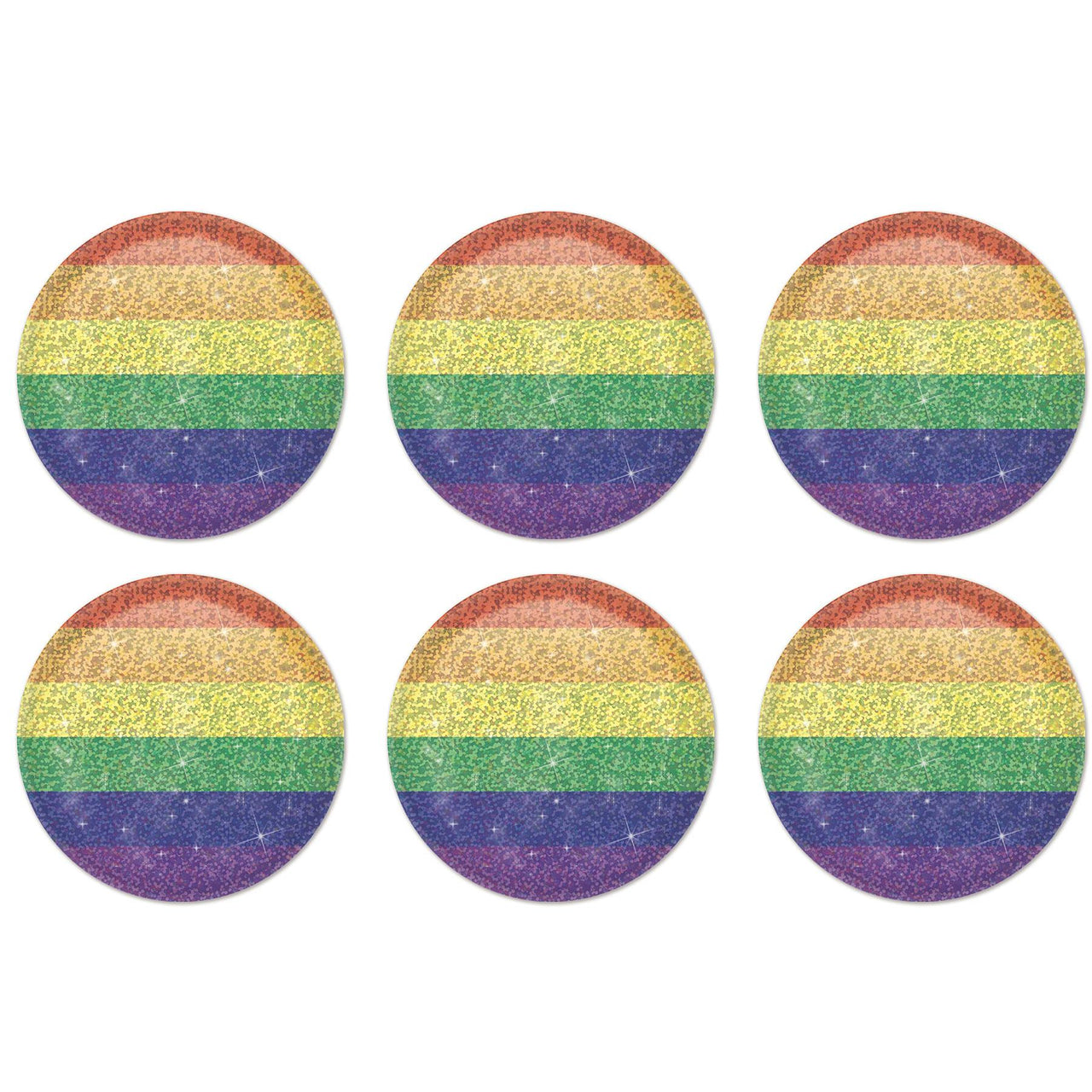 Rainbow Button (Case of 6)