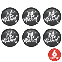 Just Married Button (Case of 6)