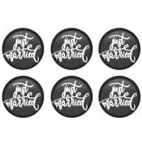 Just Married Button (Case of 6)