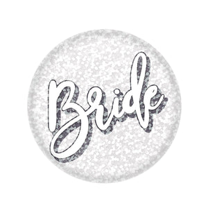 Beistle Bride Button-White