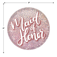 Maid Of Honor Button (Case of 6)