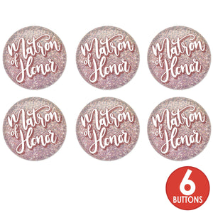 Matron of Honor Button (Case of 6)