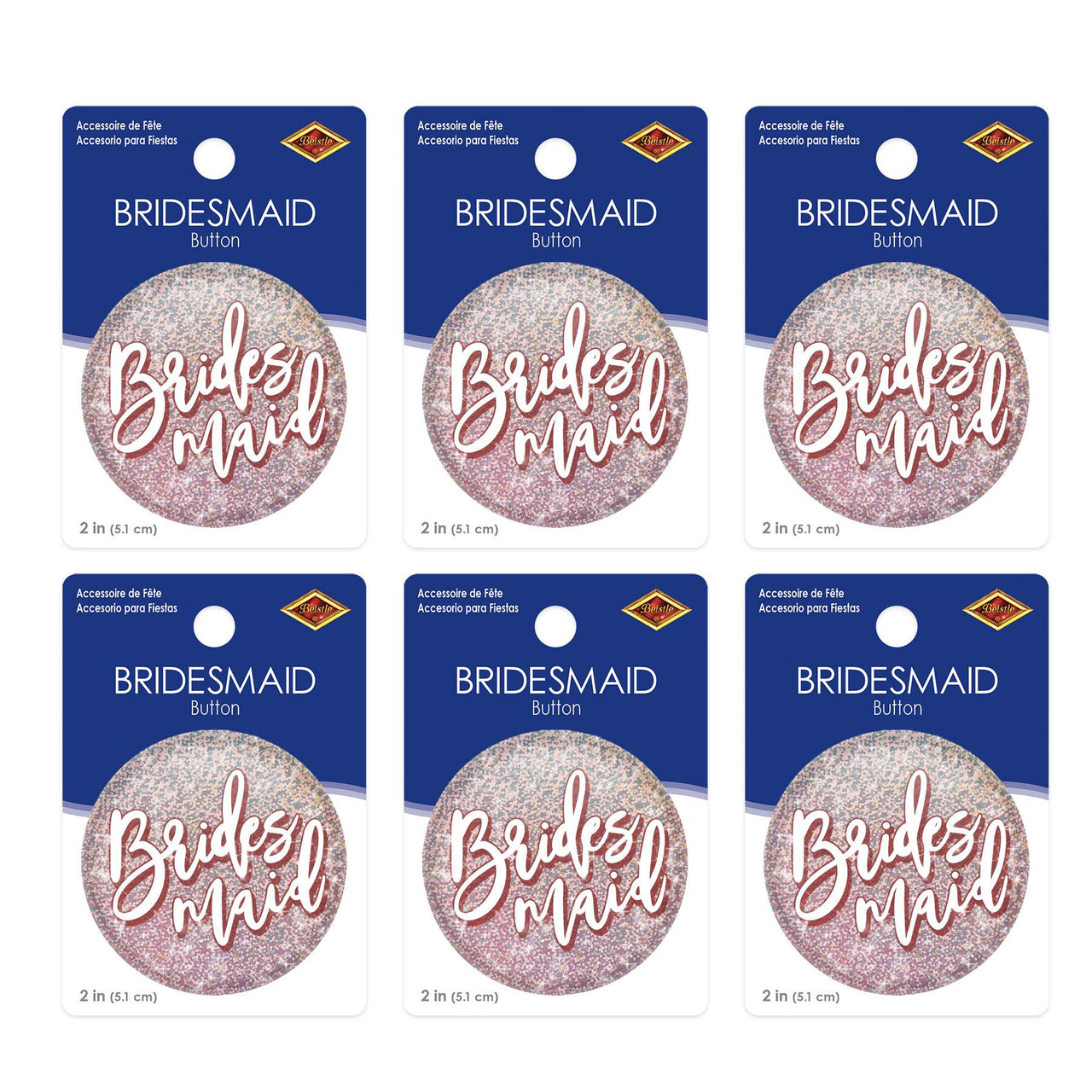 Bridesmaid Button (Case of 6)