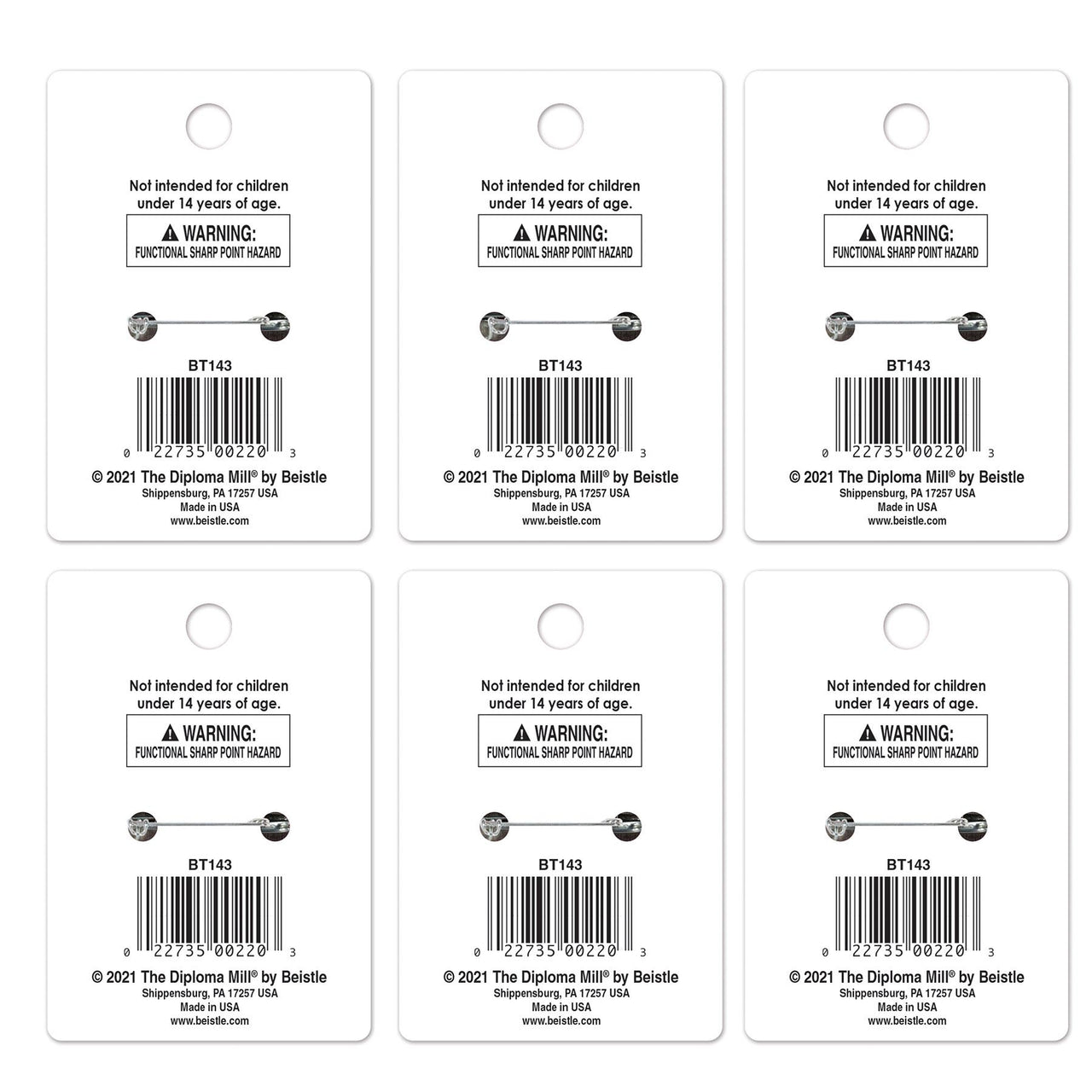 I Do Crew Button (Case of 6)