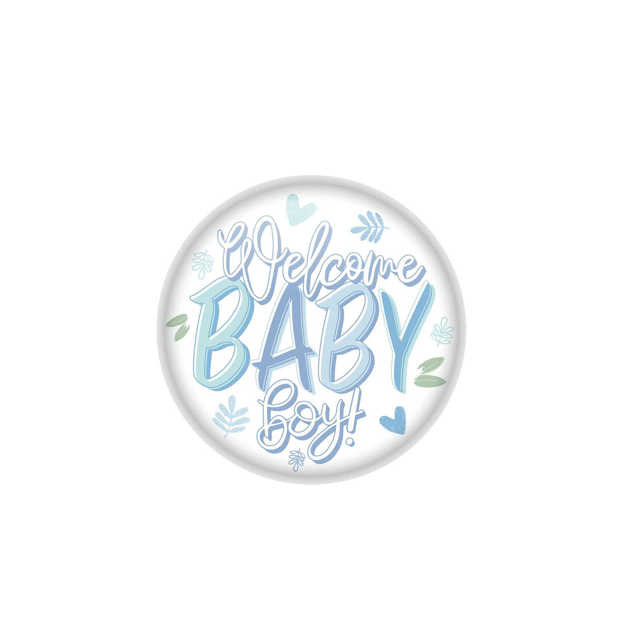 Beistle Welcome Baby Boy! Button (Case of 6)