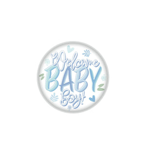 Beistle Welcome Baby Boy! Button (Case of 6)