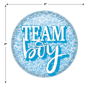 Team Boy Button (Case of 6)