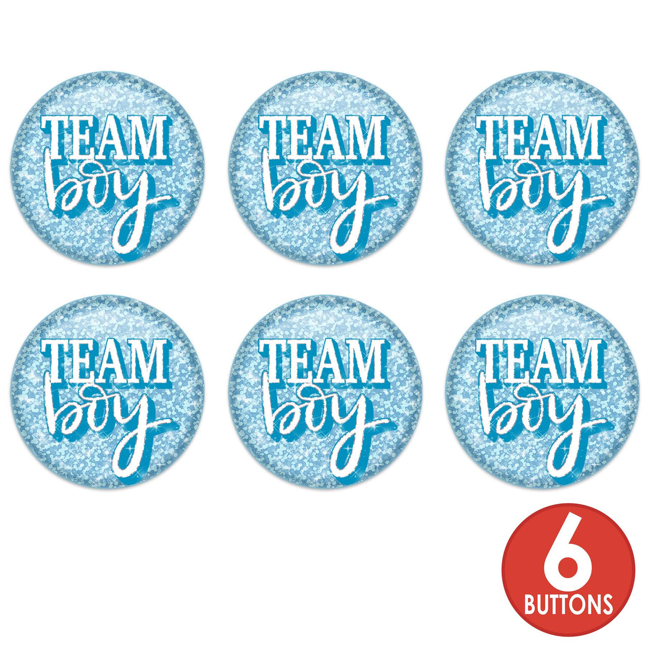 Team Boy Button (Case of 6)