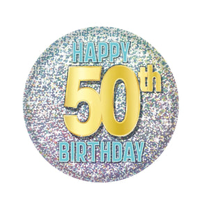 Beistle 50th Birthday Button (Case of 6)