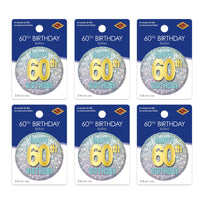 60th Birthday Button (Case of 6)