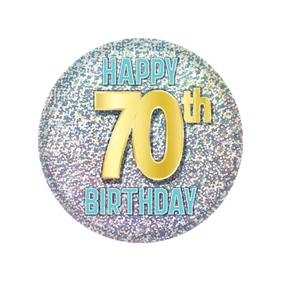 Beistle 70th Birthday Button (Case of 6)