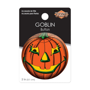 Vintage Halloween Goblin Button (Case of 6)