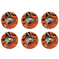 Vintage Halloween Classic Witch Button (Case of 6)