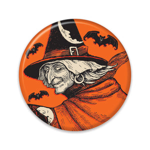 Beistle Vintage Halloween Classic Witch Button (Case of 6)