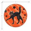 Vintage Halloween Scratch Cat Button (Case of 6)