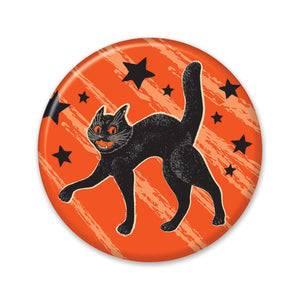 Beistle Vintage Halloween Scratch Cat Button (Case of 6)