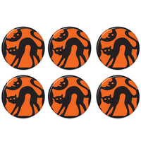 Vintage Halloween Cat Silhouette Button (Case of 6)