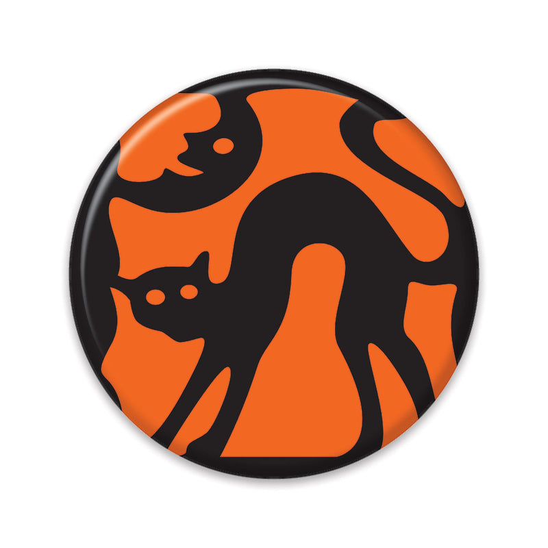 Beistle Vintage Halloween Cat Silhouette Button (Case of 6)