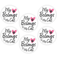 Beistle My Heart Belongs To My Cat Button